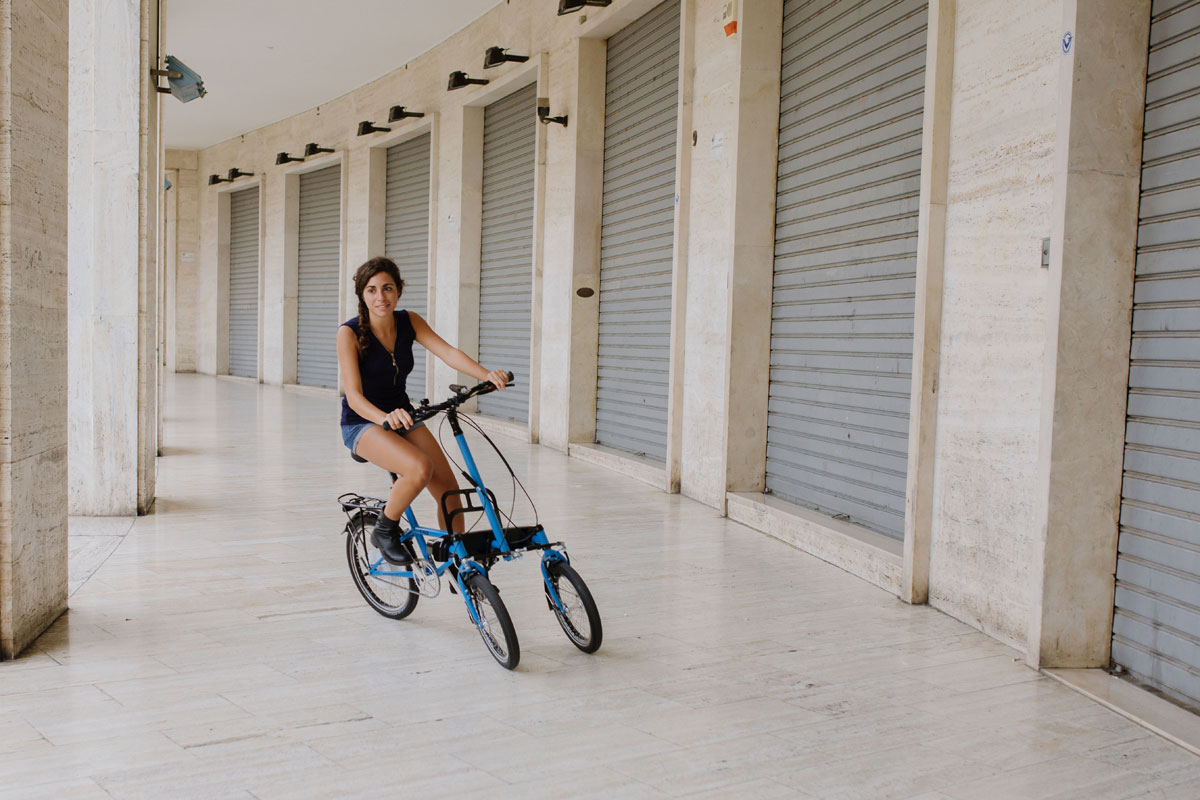 Smartes Bike mit drei Rädern